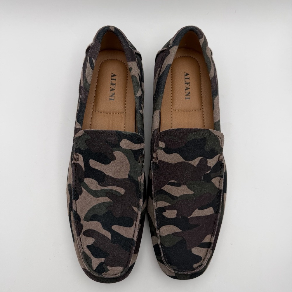 Alfani Bromley Camo Men's Shoes Sz 10.5 Drivers Loafers Suede Slip On Camouflage - Picture 6 of 10
